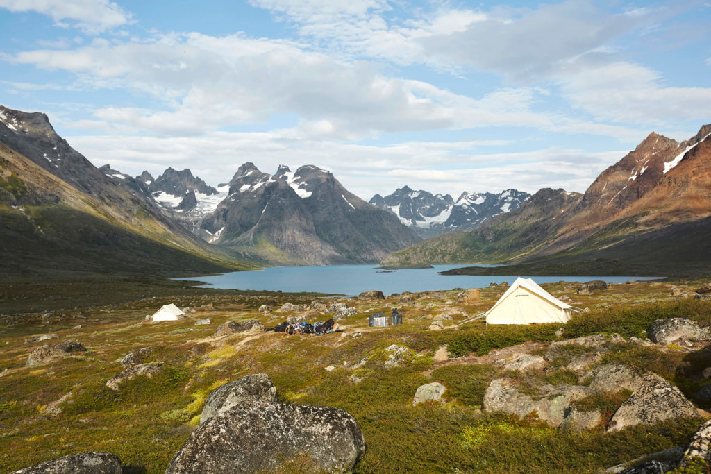 Tasermiut camp og deres telte